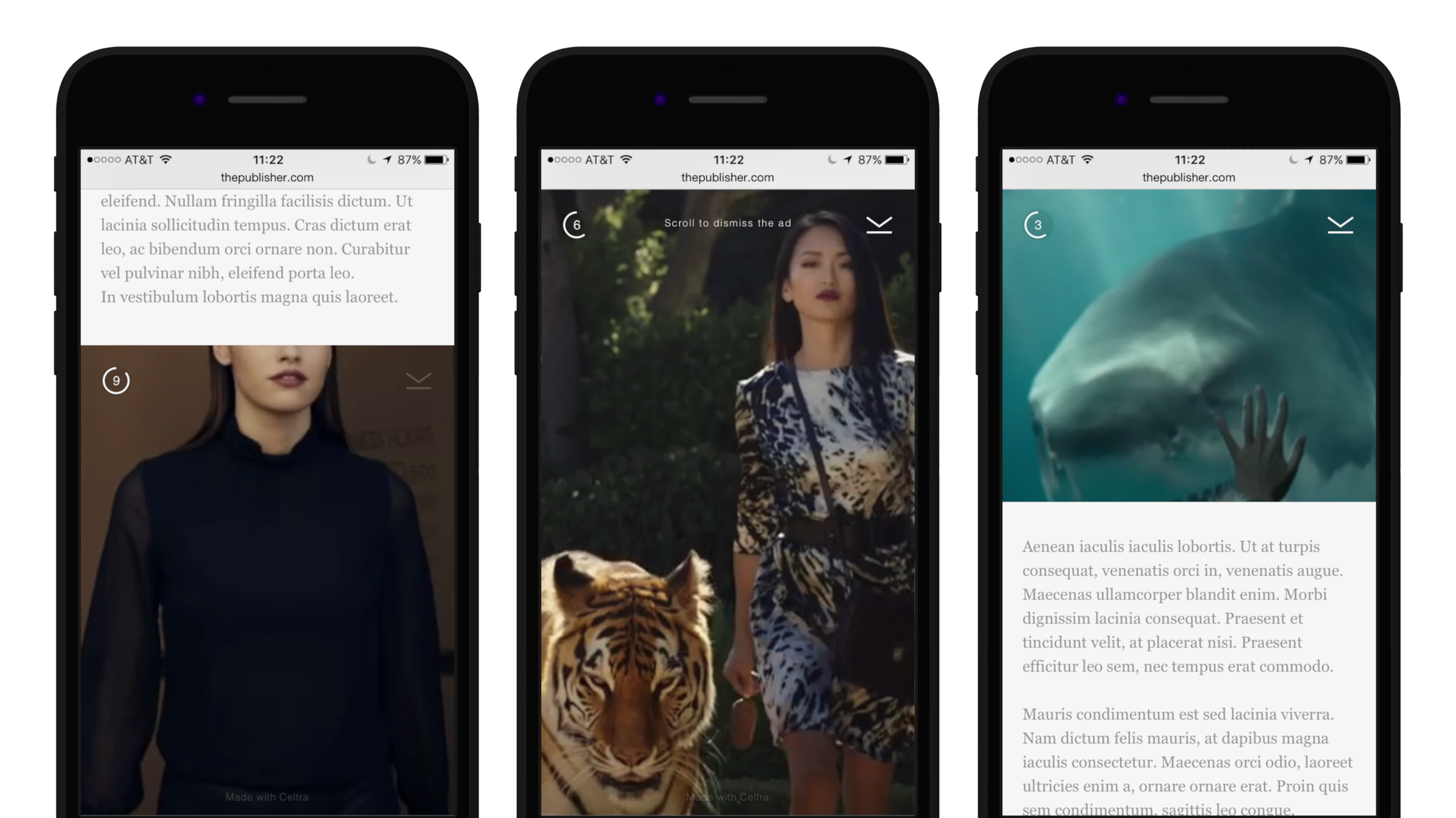 Celtra Interscroller